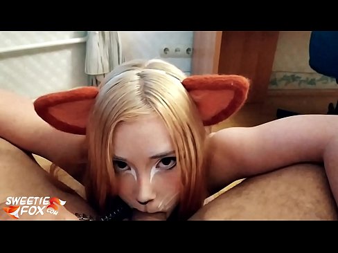 ❤️ Kitsune s'empassa la polla i es corre a la boca ☑ Porno a nosaltres ❌️❤